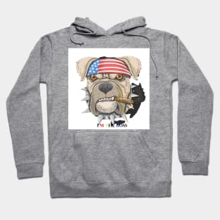 Pitbull American punk head dog Hoodie